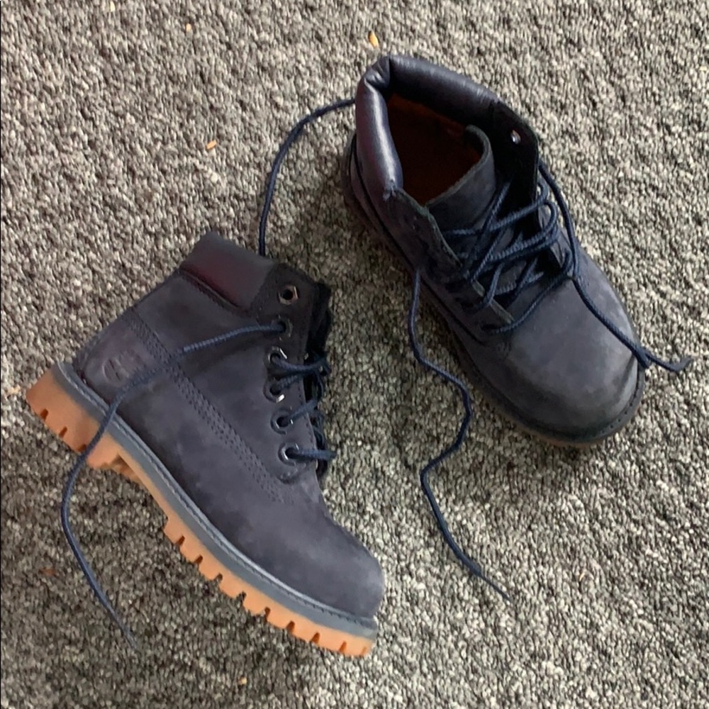 Toddlers Navy Timberland Boots